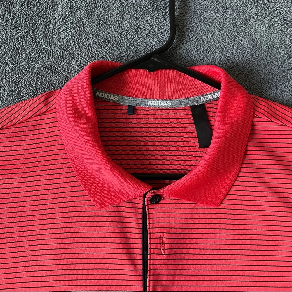 🔥Adidas Men's Red Polo Shirt - Picture 2 of 6